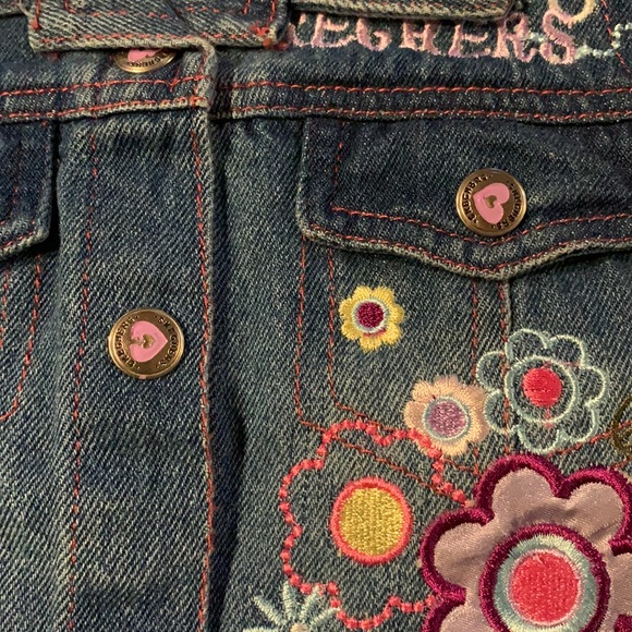 Sketchers Denim Jean Vest 2T Appliqué and Embroidered - Picture 7 of 8